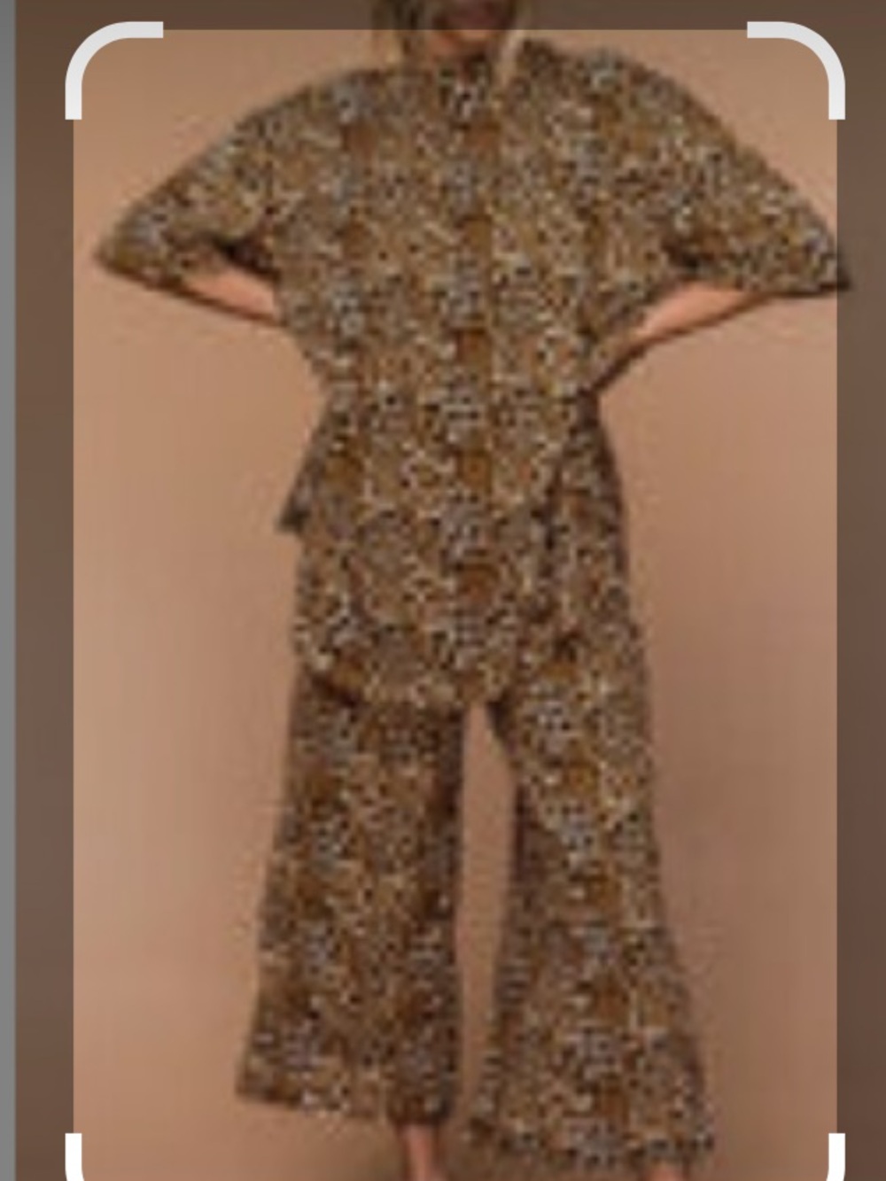 Dressed in Lala Leopard Print Midi pants set - Brown Animal Print - Picture 6 of 6